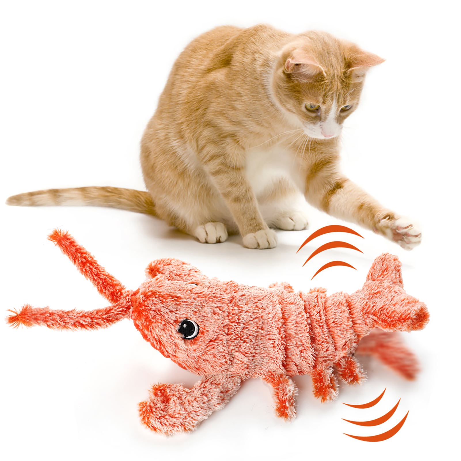 lobster cat toy